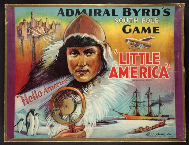 Cover of board game about Admiral Byrd's first Antarctic expedition