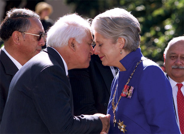 Silvia Cartwright sworn in as governor-general, 2001