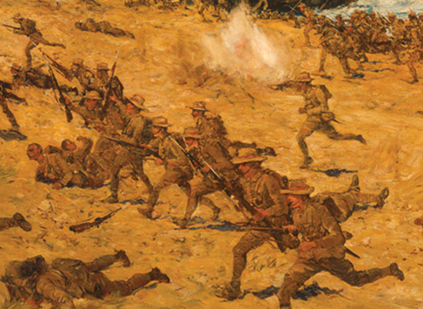 Charles Dixon, The landing at Anzac, 1915