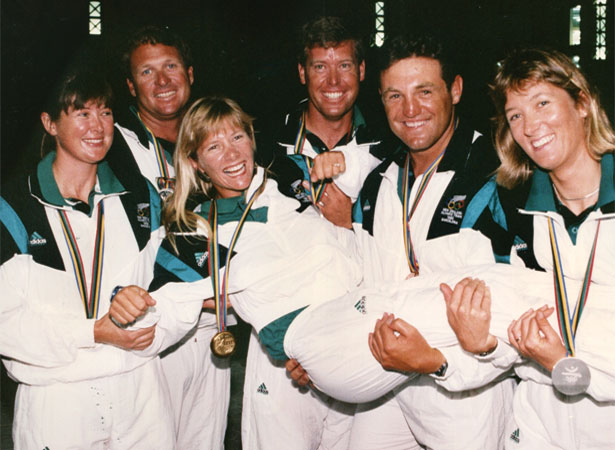 New Zealand’s sailing medallists at the 1992 Barcelona Olympics