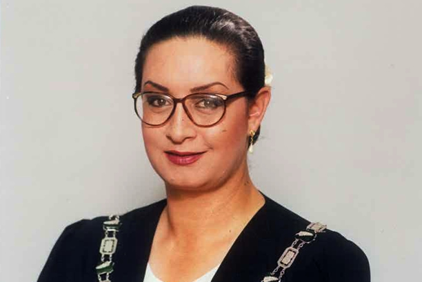 Georgina Beyer as Mayor of Carterton, 1995-2000