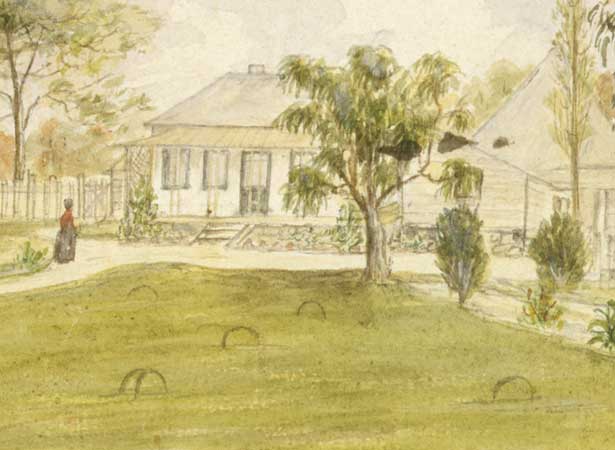 Church Missionary Society house at Paihia, c. 1843