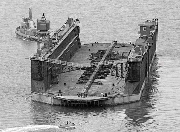 Wellington’s Jubilee floating dock, 1988