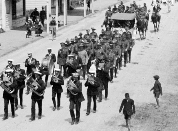 Armistice Day parade in Levin
