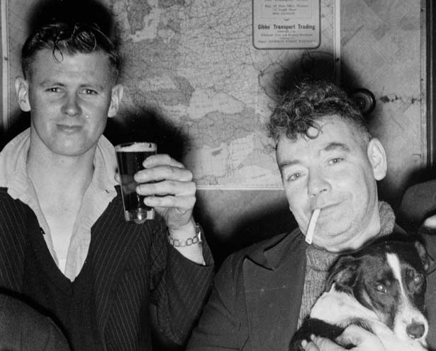 Drinking in the Denniston Hotel, 1945