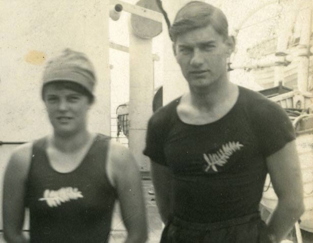 Members of the New Zealand Olympic team en route to Antwerp in 1920