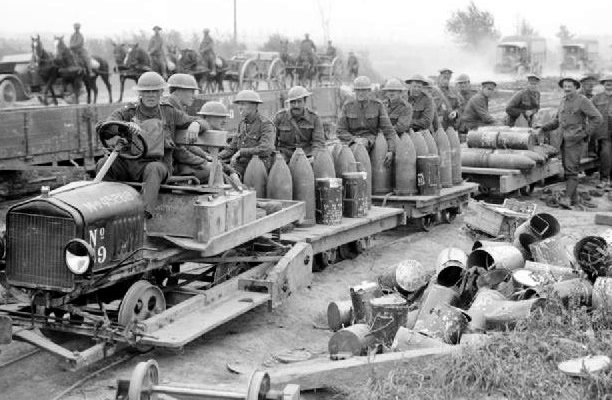 Light-rail ammunition train, Belgium