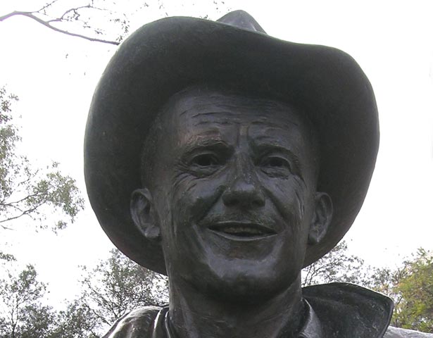 Bust of Tex Morton