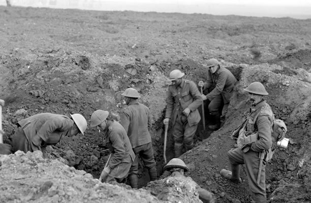Wellington Infantry Regiment troops on the Somme