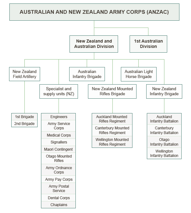 ANZAC formation chart