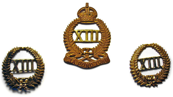 13th (Nth Canterbury and Westland) infantry badge