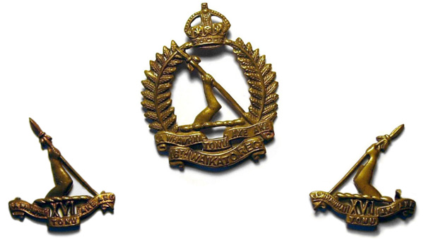 16th (Waikato) Company badges