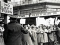 Union march during 1951 waterfront dispute