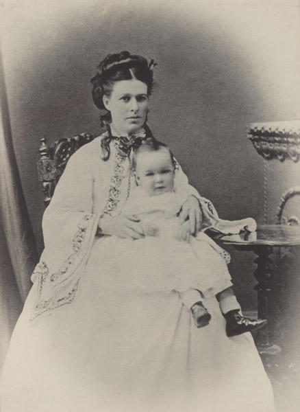 May Erskine and son