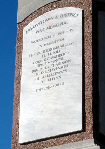 Arrowtown memorial