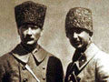Mustafa Kemal Atatürk and İsmet İnönü” title=