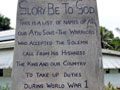 Atiu war memorial, Cook Islands