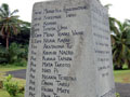 Atiu war memorial, Cook Islands