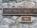 Blenheim war memorial plaque
