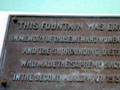 Blenheim war memorial fountain plaque