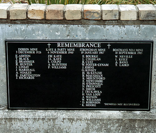 Names of other disaster victims on the memorial