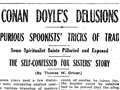See Conan Doyle article from NZ Truth
