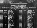 Detail of second Cook Islands roll of honour board