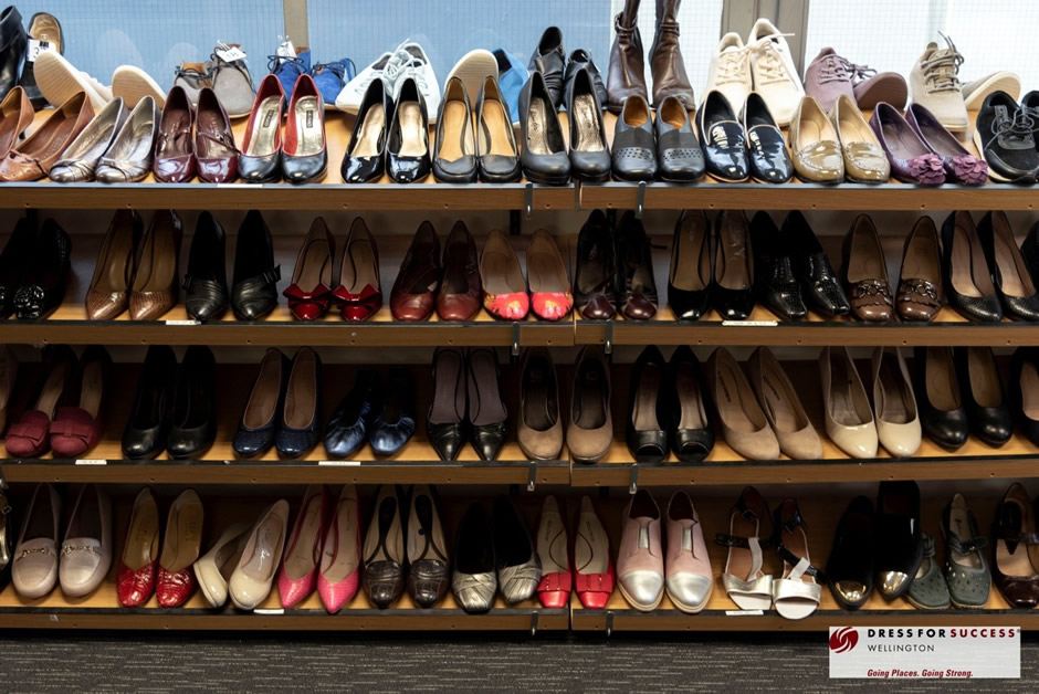 Rack of shoes
