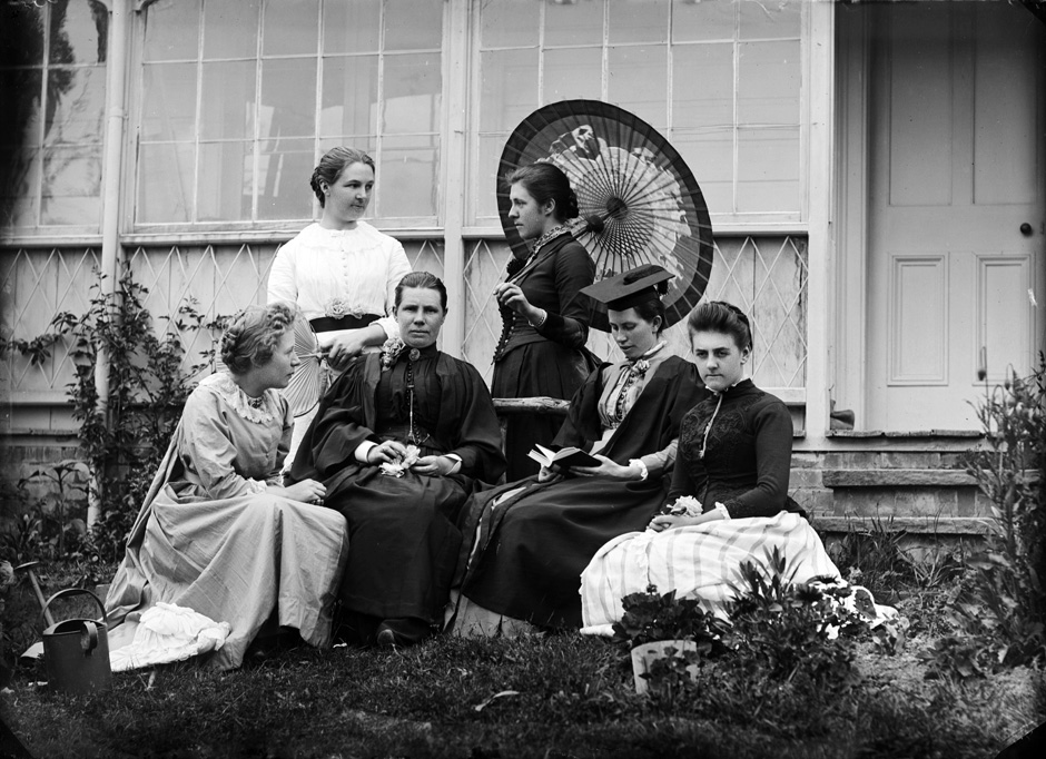 Staff of Nelson College for Girls, c.1888