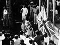 Raising the Union Jack in Apia