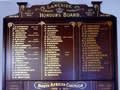 Roll of honour board