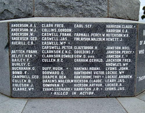 Maraekakaho memorial