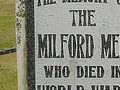 Detail from the Milford war memorial