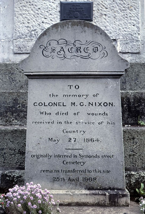 Marmaduke Nixon headstone