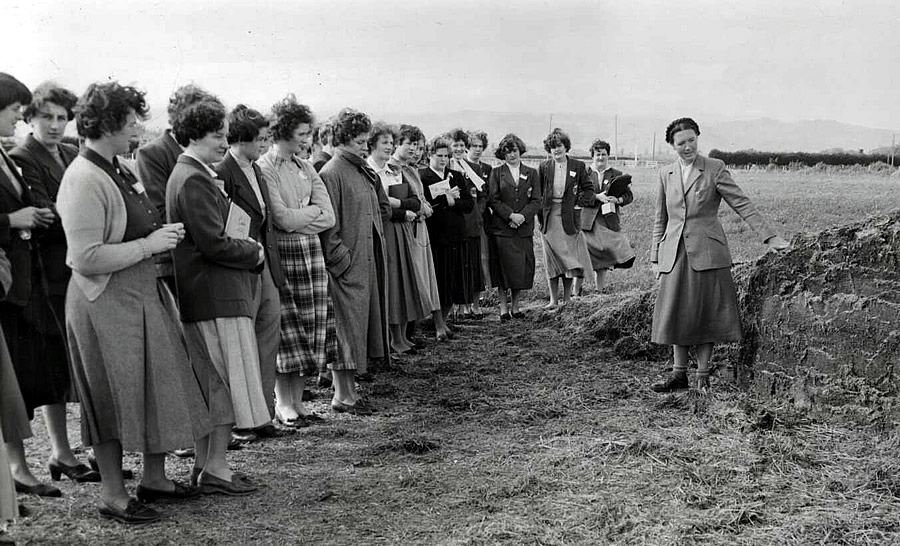 Women at agricultural demonstration