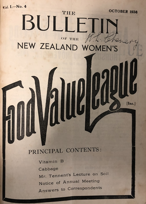 Cover of NZWFVL publication