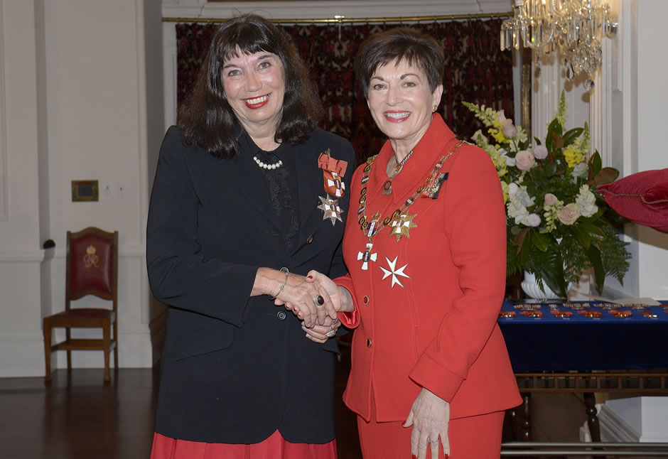 Catherine Healey and Dame Patsy Reddy