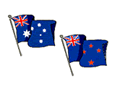 Australian dn NZ flags