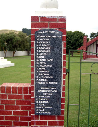 Pakipaki memorial names