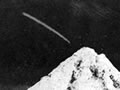 Comet over Mt Egmont and Parihaka photograph