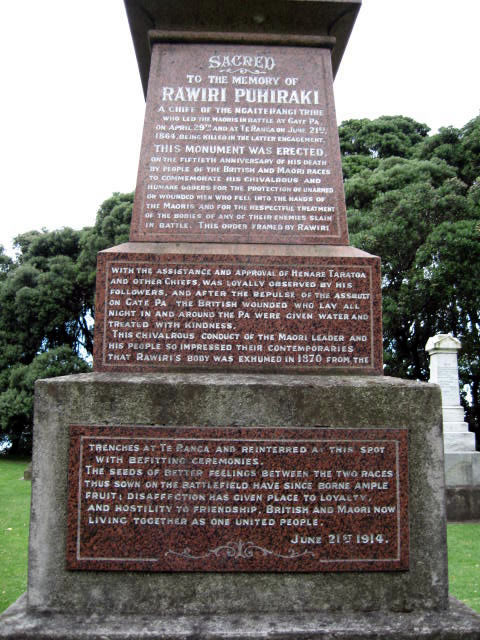 Rāwiri Puhirake NZ Wars memorial | NZHistory, New Zealand history online