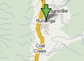 Map showing Runanga