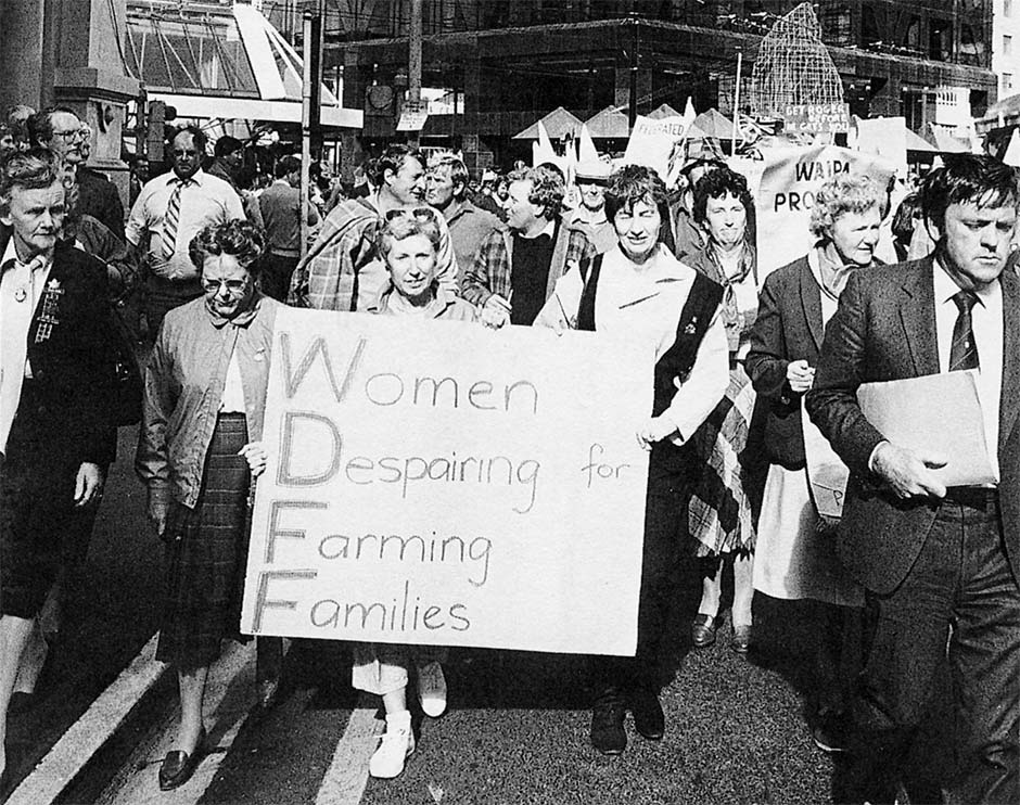 Women marching
