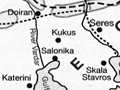 Salonika campaign map