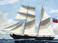 Painting of sailing ship