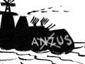 ANZUS with'NZ' crossed out