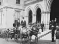 Govenor arriving at Parliament by carriage