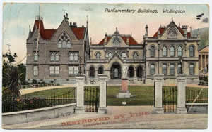 postcard of parliament buildings