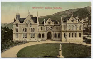 postcard of parliament buildings