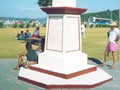 monument at Te Tii marae